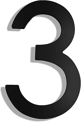 6" numéros de maison extérieurs modernes antirouille 3d numéro d'adresse pour boîte aux