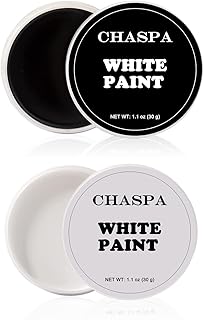 Kit de peinture pour le visage chaspa, noir + blanc, peinture de maquillage professionnelle à base d'huile pour halloween sfx cosmétiques multi-usages (60g/60ml). DIAYTAR COTE D'IVOIRE est une boutique en ligne qui se démarque par son offre exceptionnelle de produits diversifiés. Elle propose des produits de marques célèbres ainsi que des produits locaux, ce qui lui permet de répondre aux besoins de tous les clients. La boutique propose également des promotions et des offres spéciales régulières pour rendre le shopping encore plus attractif.