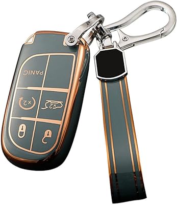 Couvercle de clé en tpu compatible avec les accessoires jeep dodge grand cherokee