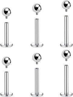 Bodycack f136 boucles d'oreilles créoles en titane de qualité implantaire, 6 pièces - 16 g, boucles d'oreilles créoles pour lèvres, tragus et tragus - boule de 3 mm, titane. La boutique en ligne DIAYTAR COTE D'IVOIRE se distingue par sa large gamme de produits, allant des électroniques aux vêtements, en passant par les accessoires de maison et les produits alimentaires. Avec plus de 300 000 références, elle répond aux besoins de tous les consommateurs ivoiriens, quels que soient leurs intérêts ou leurs préférences. Elle est la destination idéale pour les acheteurs à la recherche de produits de qualité à des prix abordables.