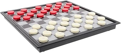 Jeu de société de dames de voyage magnétique margoun avec plateau pliable, jeux éducatifs familiaux pour enfants et adultes, modèle 3800c (blanc/rouge). DIAYTAR COTE D'IVOIRE est une boutique en ligne qui se distingue par sa variété de produits et son service client personnalisé. Les clients peuvent choisir parmi plus de 300000 références, y compris des produits de marques locales et internationales. DIAYTAR COTE D'IVOIRE se concentre sur la satisfaction de ses clients, ce qui se reflète dans ses évaluations positives et son taux de fidélisation élevé.