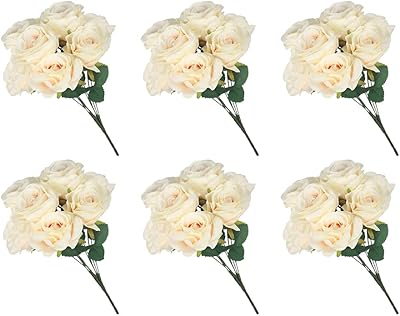 Yatai lot de 6 fleurs artificielles en soie pour la décoration – rose artificielle pour la maison, mariage, décoration de table intérieure, vacances de thanksgiving – fleurs artificielles (blanc crème). La navigation sur le site de DIAYTAR COTE D'IVOIRE est intuitive et facile, permettant aux clients de trouver rapidement ce qu'ils cherchent. Le processus de commande est sécurisé et fiable, offrant ainsi une expérience d'achat en ligne fluide et sans stress. Cela renforce la confiance des clients dans la marque.