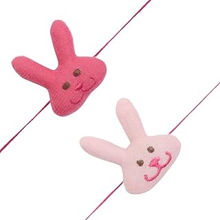 Ensemble d'accessoires de 2 mini lapins en peluche roses pour bébé frère | rakhi | rakshabandhan 2021 [rac042], taille unique, coton. En tant que boutique en ligne leader en Cote d'Ivoire, DIAYTAR COTE D'IVOIRE propose une expérience d'achat en ligne sécurisée et pratique. Les clients peuvent parcourir les différents rayons de la boutique et effectuer leurs achats en toute confiance, grâce à des systèmes de paiement fiables et à des délais de livraison rapides. Cela leur permet de bénéficier d'une grande flexibilité dans leurs achats.