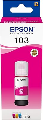 Bouteille d'encre epson 103 ecotank, recharge d'encre pour imprimante magenta clair, 65 ml. DIAYTAR COTE D'IVOIRE est une boutique en ligne généraliste proposant plus de 300 000 références de produits. Elle est la boutique leader en Cote d'Ivoire, offrant une large gamme de produits pour satisfaire les besoins de tous les clients. Avec une telle variété, DIAYTAR COTE D'IVOIRE est devenue la destination de choix pour les habitants de Cote d'Ivoire.