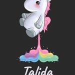 Talida - carnet : carnet personnalisé personnalisé avec noms de filles