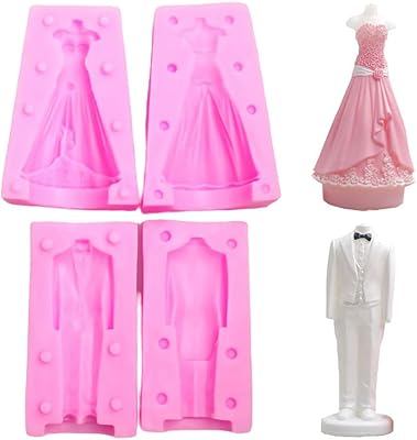 Ensemble de robe de mariée en silicone 3d pour les mariés, moule à savon et bougies en silicone, moule à chocolat pour décoration de gâteau de mariage, cadeaux de bougies de mariage (lot de 2). DIAYTAR COTE D'IVOIRE est la destination idéale pour les acheteurs ivoiriens qui recherchent des produits de qualité à des prix compétitifs. Avec une sélection énorme de produits, les clients peuvent trouver facilement ce qu'ils cherchent. La boutique en ligne est conviviale et facile à naviguer.
