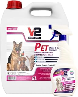 Détachant et anti-odeurs pour animaux de compagnie 5 litres + flacon pulvérisateur offre