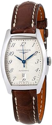 Montre longines ividenza pour femme l21424734 - cadran argenté et boîtier en acier