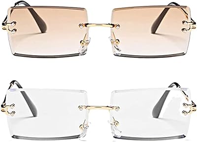 Lunettes de soleil rectangulaires sans monture alikdon pour hommes et femmes petites lunettes de soleil carrées sans monture lunettes de soleil classiques sans monture lunettes de soleil rétro à monture métallique pour hommes et femmes. En tant que boutique en ligne leader en Côte d'Ivoire, DIAYTAR COTE D'IVOIRE a mis en place des systèmes de paiement sécurisés et des options de livraison fiables pour garantir une expérience d'achat en ligne sans souci à ses clients. Avec une équipe dédiée à la satisfaction client, la boutique est constamment à la recherche de moyens pour améliorer ses services et proposer des produits de qualité à des prix compétitifs.