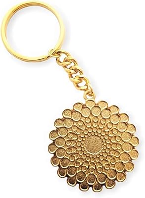 Porte-clés expo 2020 avec symbole de dubaï or, or, s