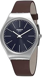Montre à quartz pour homme, affichage analogique et bracelet en cuir syxs106c, marron
