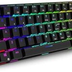 Clavier de jeu mécanique royal kludge rk61 double mode 60 % de jeu