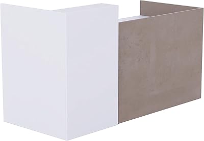 Bureau de réception mahmayee design rec-2 pour espace de bureau, réception (béton clair - blanc). La boutique en ligne DIAYTAR COTE D'IVOIRE est le leader du marché ivoirien, offrant une sélection impressionnante de produits de haute qualité à des prix compétitifs. Elle propose une expérience d'achat en ligne fiable et sécurisée, avec une livraison rapide et efficace. Les clients peuvent choisir parmi plus de 300 000 références.