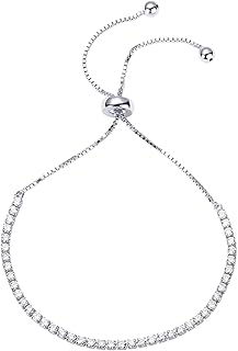 Pavoi bracelet de tennis classique plaqué or 14 carats pour femme | curseur