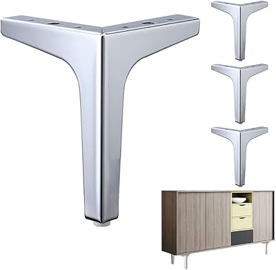 Pieds de meubles triangulaires en métal pour canapé avec vis de fixation pour armoire, chaise et table de chevet, pieds de meubles de remplacement bricolage, 4 pièces (13 cm/5 pouces, argent). DIAYTAR COTE D'IVOIRE, c'est la destination idéale pour les amateurs de shopping en ligne, avec une offre incroyable de produits de toutes marques et de toutes catégories. La boutique en ligne DIAYTAR COTE D'IVOIRE propose des prix avantageux, des promotions régulières et une livraison rapide pour une expérience d'achat en ligne inoubliable. Faites confiance à DIAYTAR COTE D'IVOIRE pour tous vos achats en ligne.