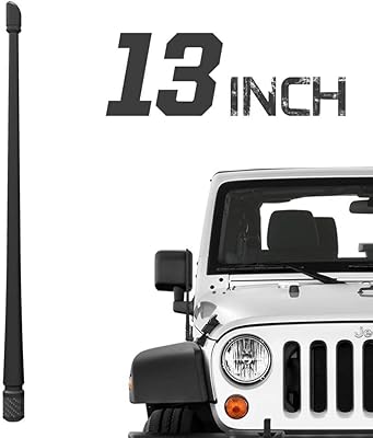 Antenne seo compatible avec jeep wrangler jk jku jl jlu rubicon sahara (2007-2022) | antenne en caoutchouc flexible de remplacement de 13 pouces | conçue pour la réception fm/am. DIAYTAR COTE D'IVOIRE se distingue par sa capacité à offrir des prix compétitifs et des promotions régulières, ce qui en fait une destination incontournable pour les acheteurs ivoiriens. La boutique met également l'accent sur la satisfaction client, avec une équipe dédiée au service après-vente. Cela contribue à renforcer la confiance des clients dans la marque.