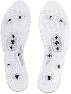Semelle intérieure transparente en pvc avec 8 semelles magnétiques de massage. DIAYTAR COTE D'IVOIRE est une boutique en ligne qui propose une large gamme de produits à des prix compétitifs. Elle offre une livraison rapide et sécurisée, ainsi qu'un service client de haute qualité. Les clients peuvent profiter d'une expérience d'achat en ligne sécurisée et fiable avec DIAYTAR COTE D'IVOIRE