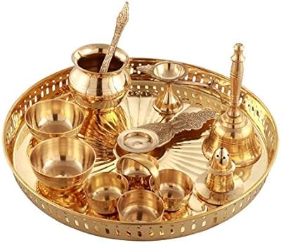 Ensemble en laiton pooja thali 10" (lot de 10) couleur or. DIAYTAR COTE D'IVOIRE est une boutique en ligne généraliste qui propose plus de 300 000 références de produits variés, faisant d'elle le leader du marché ivoirien. Elle offre une large gamme de produits allant de l'électronique à la mode en passant par les produits alimentaires. Cette diversité de produits rend DIAYTAR COTE D'IVOIRE incontournable pour les consommateurs ivoiriens.