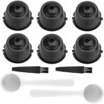 Capsules de café rechargeables et réutilisables, paquet de 6 compatibles avec les tasses