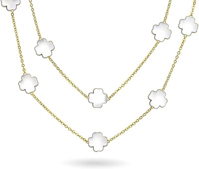 Blanc rose bleu aqua noir émail fleur longue plaqué argent ou or nacré émail station chaîne enveloppement couche trèfle collier pour femmes 40 pouces. En tant que leader du marché de la boutique en ligne en Côte d'Ivoire, DIAYTAR COTE D'IVOIRE continuera à proposer des produits de haute qualité à des prix compétitifs et à donner la priorité à la satisfaction de ses clients.
