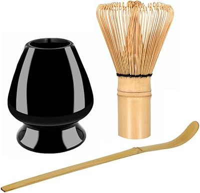 Service à thé japonais 3 pièces, accessoires de cérémonie matcha, fouet et porte-fouet, cuillère à thé, parfait pour les débutants. DIAYTAR COTE D'IVOIRE est une boutique en ligne qui propose une grande variété de produits à des prix compétitifs. Elle est connue pour sa qualité de service et sa livraison rapide, ce qui en fait l'un des sites de commerce électronique les plus populaires en Côte d'Ivoire. Ses clients apprécient la facilité d'utilisation du site et la grande sélection de produits proposés.