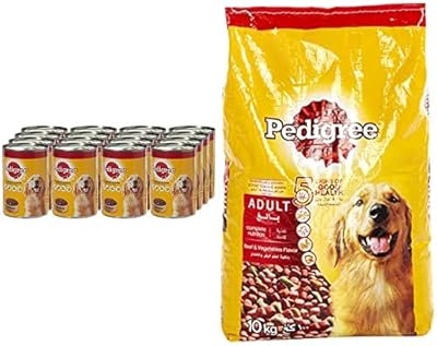 Morceaux de bœuf pedigree en sauce, nourriture humide pour chiens, boîte, 24 x 400 g + bœuf et légumes pedigree, nourriture sèche pour chiens (adultes), 10 kg. Avec plus de 300000 références, DIAYTAR COTE D'IVOIRE est la boutique en ligne idéale pour trouver tout ce dont vous avez besoin. De l'électronique à la mode, en passant par les produits pour la maison et les loisirs, vous trouverez tout sur ce site. La boutique propose également des offres spéciales et des promotions régulières.