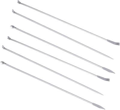 6 pièces spatule de laboratoire cuillère de laboratoire en acier inoxydable spatule micro cuillères cuillères d'échantillonnage de chimie pour poudres de remplissage de bouchon de gel. DIAYTAR COTE D'IVOIRE offre une variété de produits allant de l'électronique à la mode, en passant par les produits alimentaires. Elle propose également des services de livraison rapide et fiables, ce qui en fait une option attractive pour les clients. Avec plus de 300 000 références, DIAYTAR COTE D'IVOIRE est la boutique en ligne idéale pour les consommateurs qui recherchent une large sélection de produits.