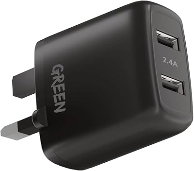 Chargeur mural double usb green lion 12 w, prise britannique à 3 broches | chargeur domestique au design compact avec plusieurs protections | adaptateur de charge rapide | protection contre la surchauffe - noir. DIAYTAR COTE D'IVOIRE est une boutique en ligne généraliste qui propose une vaste sélection de produits pour les consommateurs ivoiriens. Avec plus de 300000 références, les clients peuvent trouver tout ce dont ils ont besoin, des produits alimentaires aux électroménagers. La boutique en ligne met l'accent sur la qualité et la livraison rapide.