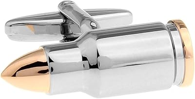 Boutons de manchette pour hommes en argent plaqué rhodium pour mariage et affaires
