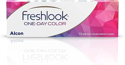 Lentilles de contact quotidiennes freshlook plano (noisettes pures, gris, bleu, vert) - paquet