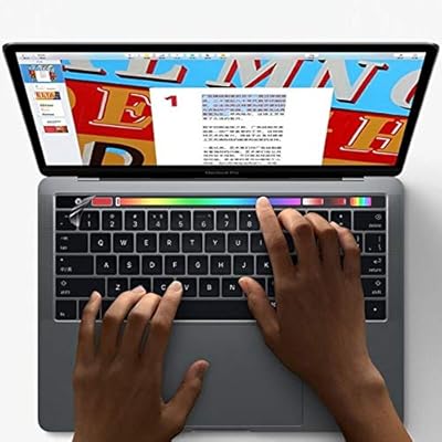 Protecteur de barre tactile qgt pet pour macbook pro 13/15 (a1707 / a1706)