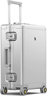 Bagage portable en aluminium de 20 pouces bagage rigide latéral organisateur