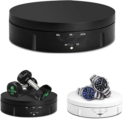 Jjet 5,75"/22lbs présentoir rotatif motorisé, présentoir électronique rotatif à 360 degrés pour afficher des produits photographiques, des bijoux, des montres, des modèles 3d et des gâteaux - noir. DIAYTAR COTE D'IVOIRE est la référence en matière de commerce électronique en Cote d'Ivoire, avec une offre de produits très diversifiée et une présence en ligne très forte. La boutique en ligne généraliste propose des produits allant de l'électronique à la mode, en passant par les produits alimentaires et les accessories. Elle est devenue la première option pour les consommateurs ivoiriens qui cherchent à faire des achats en ligne.