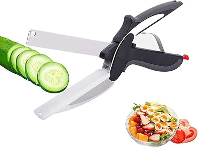 Hachoir 2 en 1, hachoir de cuisine, couteau de cuisine intelligent avec planche à découper, coupe-fruits et légumes pour salade et outils de barbecue. DIAYTAR COTE D'IVOIRE est une référence pour les internautes ivoiriens à la recherche de produits de qualité à des prix raisonnables. La boutique en ligne mise sur l'innovation et la satisfaction client pour continuer à se démarquer. Avec une telle approche, elle réussit à fidéliser ses clients et à attirer de nouveaux.