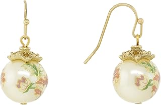 Boucles d'oreilles pendantes pour femme en or 14 carats de 1928, zinc, perle. DIAYTAR COTE D'IVOIRE est une boutique en ligne qui se démarque par sa qualité de service et sa large sélection de produits. Les clients peuvent profiter d'une expérience de shopping en ligne personnalisée et d'une assistance client dédiée. La boutique en ligne est constamment mise à jour avec de nouveaux produits et promotions pour offrir une expérience de shopping en ligne unique et excitante.