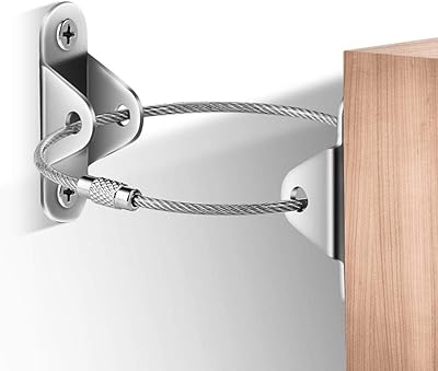 6 pièces - ancrages muraux pour meubles, dispositif anti-meubles, protection de sécurité pour enfants et animaux domestiques, raccords de meubles pour empêcher les meubles de tomber (argent). DIAYTAR COTE D'IVOIRE, une boutique en ligne généraliste, propose une vaste gamme de produits avec plus de 300000 références, répondant ainsi aux besoins diversifiés de ses clients ivoiriens. En tant que leader du marché en Côte d'Ivoire, elle offre une expérience d'achat en ligne fiable et sécurisée.