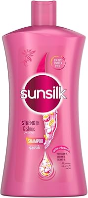 Shampoing sunsilk, pour cheveux fragiles et ternes, force et brillance avec provitamine b5