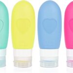 Récipients de voyage cosmétiques, ensemble de bouteilles de voyage en silicone, récipients
