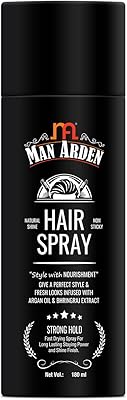 Laque capillaire man arden - tenue forte, coiffage et nutrition - 180 ml