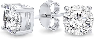 Boucles d'oreilles en diamant naturel sous licence igi, 1/3 carat, boucles d'oreilles solitaires