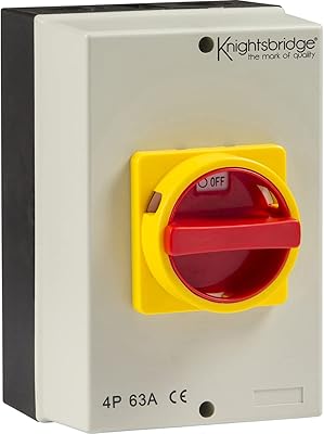 Isolateur rotatif knights bridge inav0027 ip65 63a 4p ac (230v - 415v)