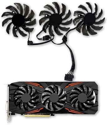 Jzwefdo 75mm ventilateur de carte graphique t128010su 0.35a remplacement du ventilateur de refroidissement