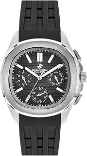 Montre multifonction à cadran noir pour homme - bp3211x.351, noir, bracelet