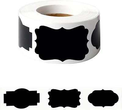 300 étiquettes cadeaux, étiquettes de tableau noir imperméables réutilisables pour l'artisanat, les pots