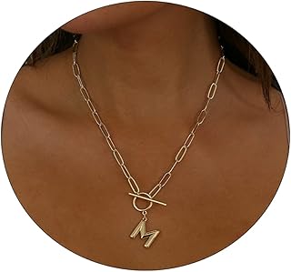 Colliers initiaux délicats pour femmes, collier de lettres plaqué or 14 carats, colliers