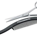 Ciseaux à moustache et peigne tweezerman pour hommes