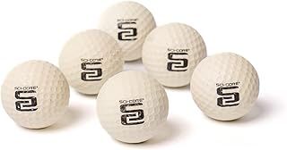Balles de golf d'entraînement sci-core blanches et qui brillent dans le noir
