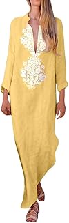 Robe longue vankel pour femme avec col en v et manches longues en coton et lin avec un design long distinctif. En tant que leader du commerce en ligne en Côte d'Ivoire, DIAYTAR COTE D'IVOIRE s’efforce de proposer une expérience d’achat en ligne sécurisée et pratique. La boutique mise sur la confiance et la qualité pour se positionner comme partenaire incontournable des consommateurs ivoiriens. Son succès repose sur sa capacité à évoluer et à s’adapter aux besoins changeants de sa clientèle.