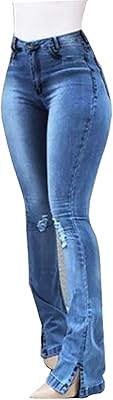 Jean large pour femme - jean taille haute - jean stretch pour femme