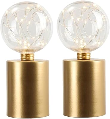 Ghy design lot de 2 lampes de table dorées à piles de 8 pouces de haut, lampe sans fil, idéales pour le salon, la chambre à coucher, les événements de fête de mariage, le patio intérieur et extérieur. DIAYTAR COTE D'IVOIRE se distingue par son large choix de produits et son engagement à offrir une expérience d'achat en ligne sans souci. Elle est devenue la destination préférée des consommateurs en Côte d'Ivoire pour les achats en ligne grâce à sa sélection impressionnante de plus de 300 000 articles. La boutique garantit des délais de livraison rapides et des services après-vente de qualité.